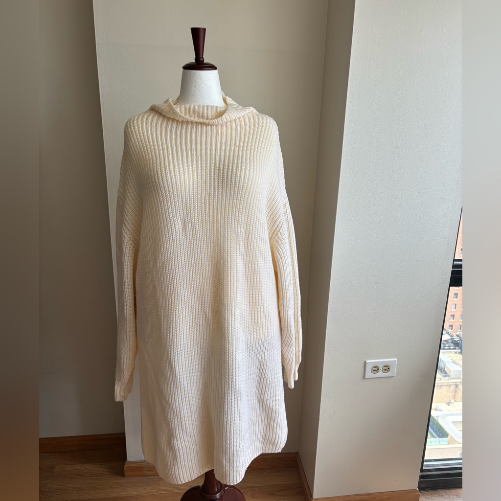 Wilfred Aritzia | 1x Knit Sweater Dress | White